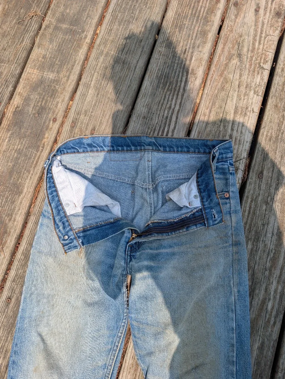Vintage 80s Levi's Orange Tab 20505 Denim Jeans Classic Character Faded Vtg